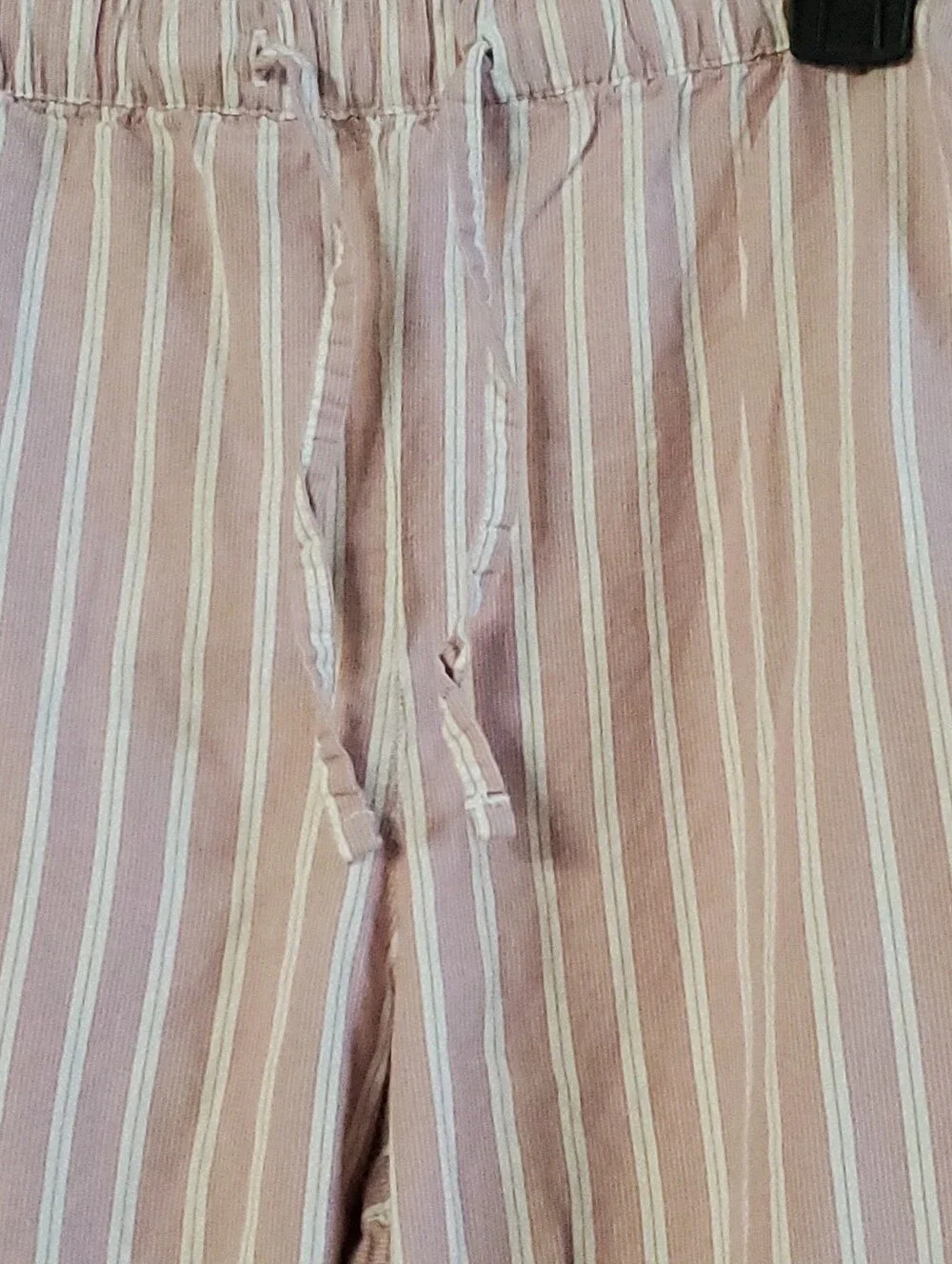 GAP BODY LARGE PJ SET PINK WHITE STRIPES.